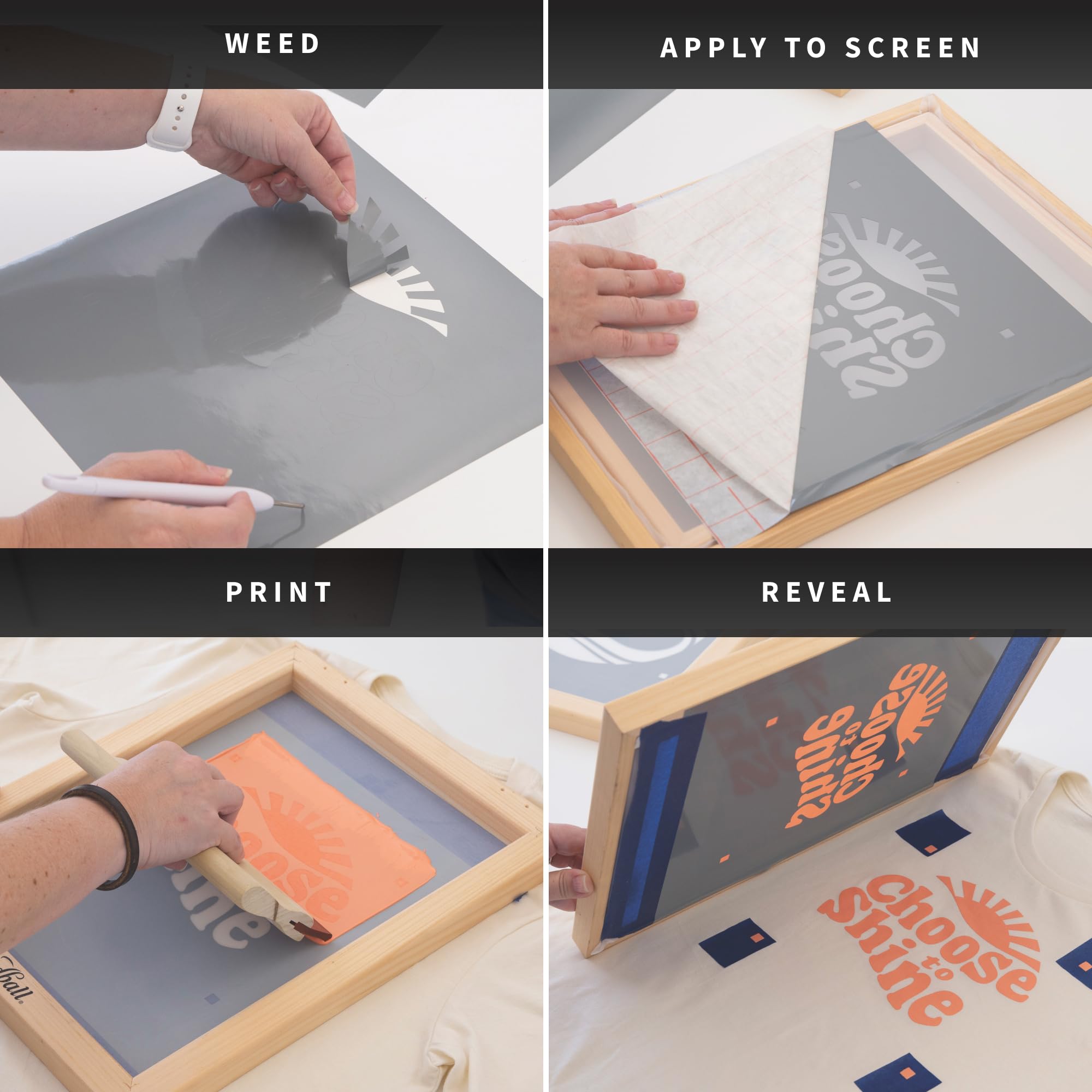 Speedball Deluxe Screen Printing Kit for T-Shirts & Home Decor - Vinyl Craft Kit Compatible with Cutting Machines - DIY Custom Apparel & Wall Art Projects