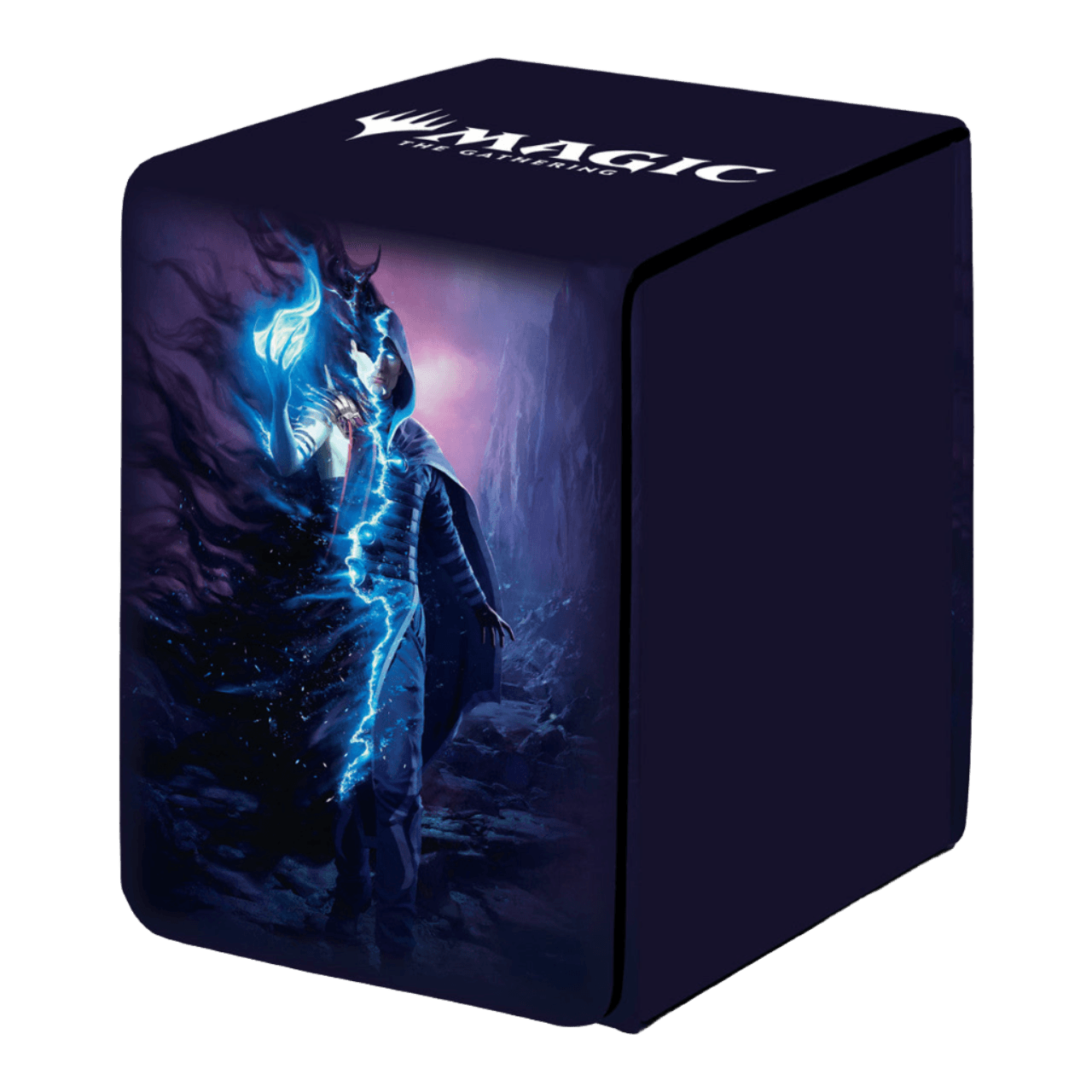 Jace Reawakened Deck Box - Alcove Flip MTG Card Storage for Outlaws of Thunder Junction | Durable Magic The Gathering Accessories for Game Nights & Tournaments