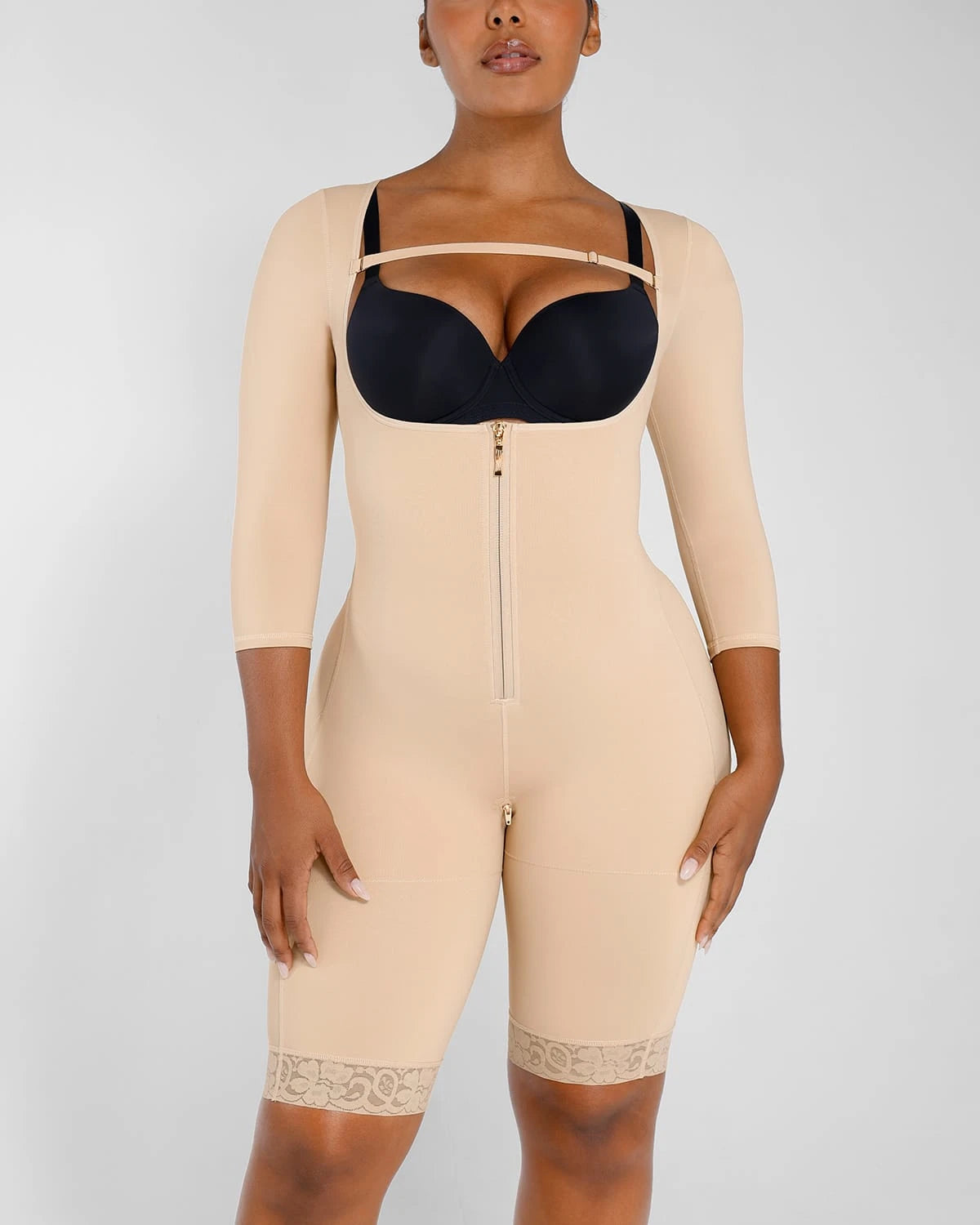 AirSlim® Open Bust Butt Lifting Bodysuit - Shapewear for Women, Tummy Control & Booty Enhancement | Perfect for Dresses, Jeans & Special Occasions