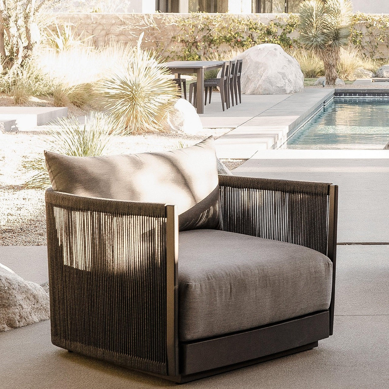 Antigua Outdoor Lounge Chair - Waterproof & Durable Patio Furniture for Poolside, Garden, and Backyard Relaxation