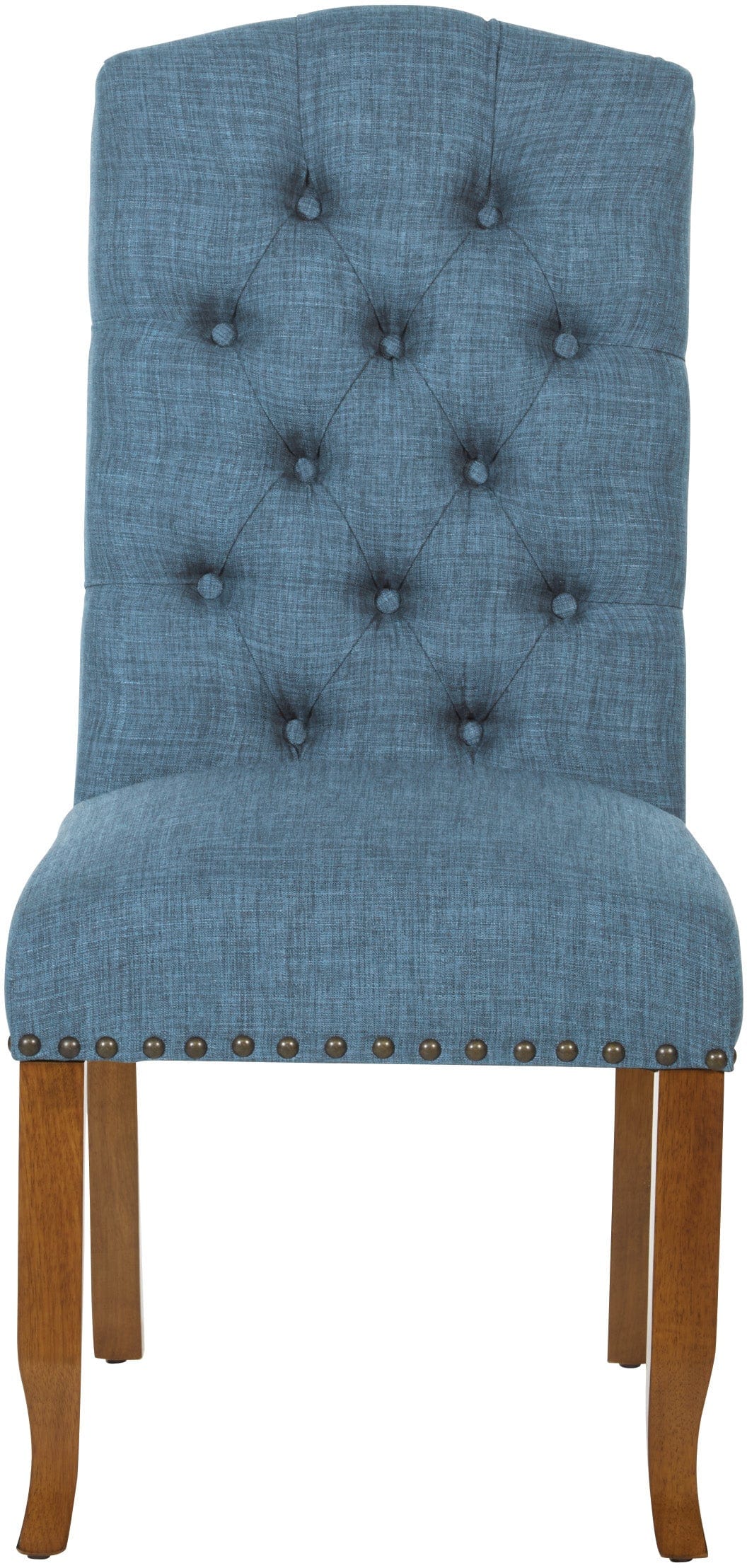 Office Star Jessica Tufted Dining Chair Set of 2 - Modern Upholstered Side Chairs with Button Tufting [JSA2L] - Perfect for Dining Room, Kitchen, Office or Conference Room
