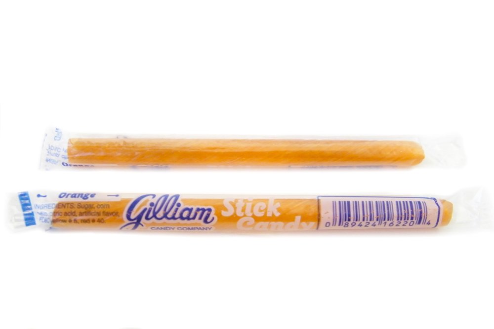 Old Fashioned Candy Sticks - Bulk 80 Count Orange Flavored Hard Candy | Vintage Sweets for Parties, Gifts & Nostalgic Treats