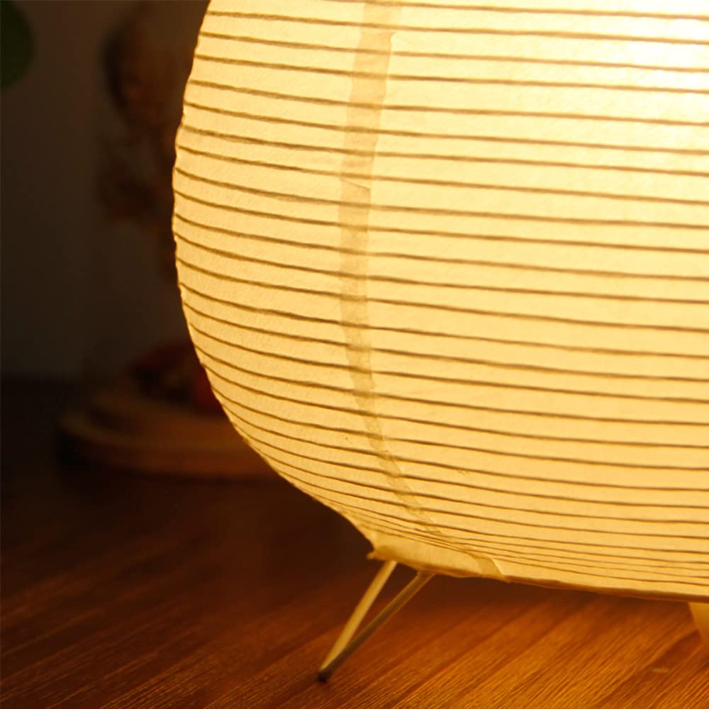 Modern White Paper & Chrome Bedside Table Lamp - 9