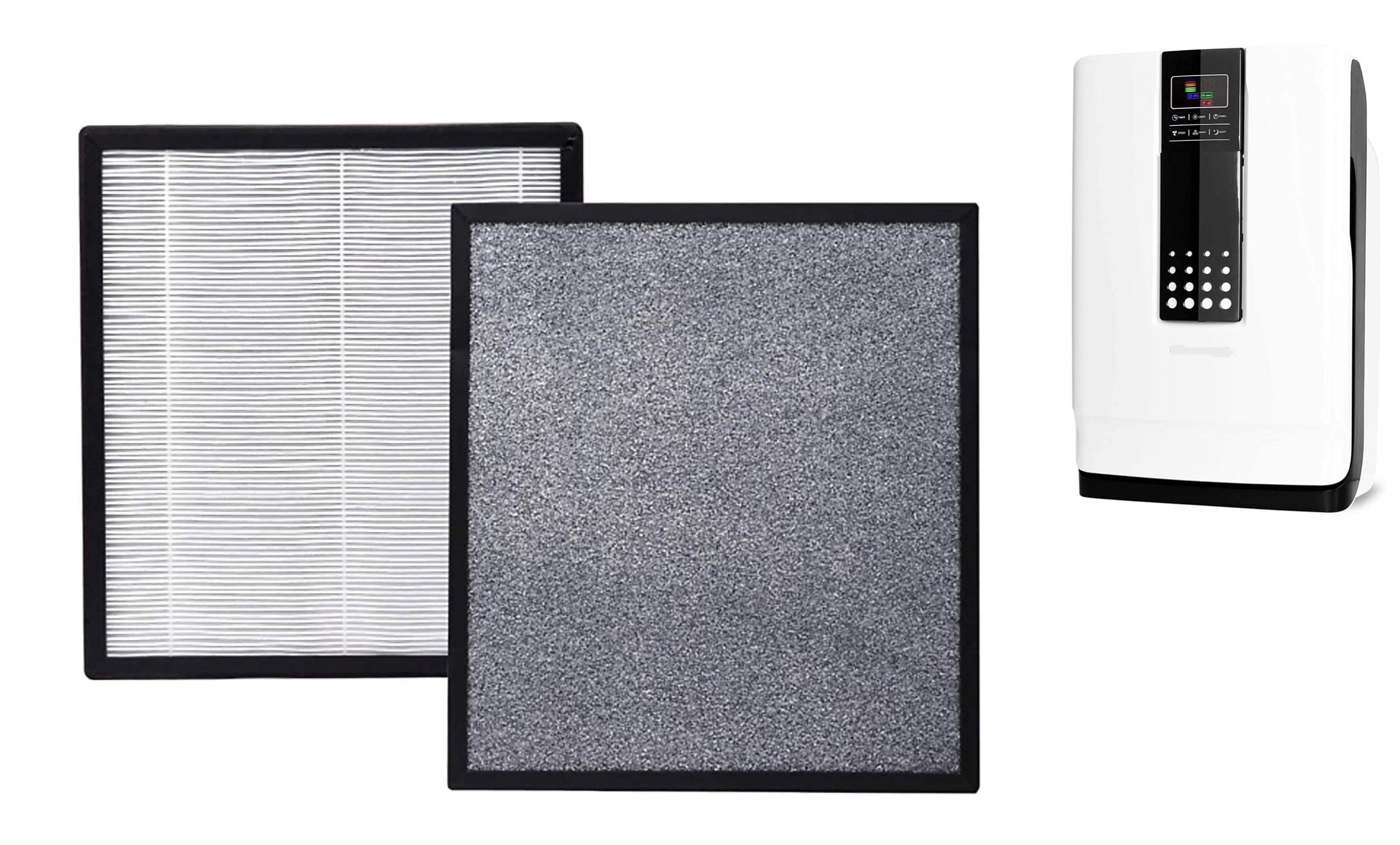 Hathaspace HSP001 Air Purifier Replacement Filter - HEPA + Carbon, Compatible with Hathaspace Air Purifier Model HSP001 - Improves Air Quality for Home, Office, and Bedroom Use