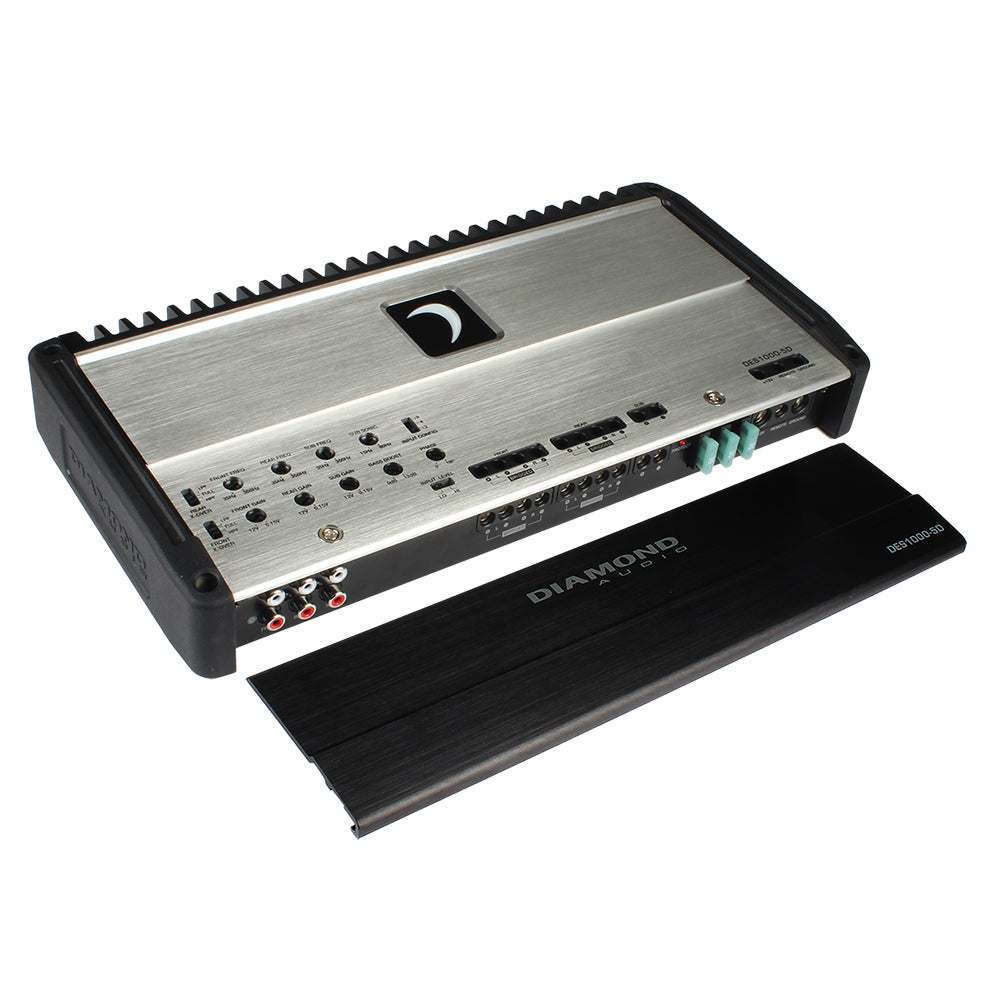DES SERIES 5 Channel Full Range Class D Amplifier DES1000.5D - 2000W High Power Car Audio Amp for Home Theater, Marine & Truck Stereo Systems