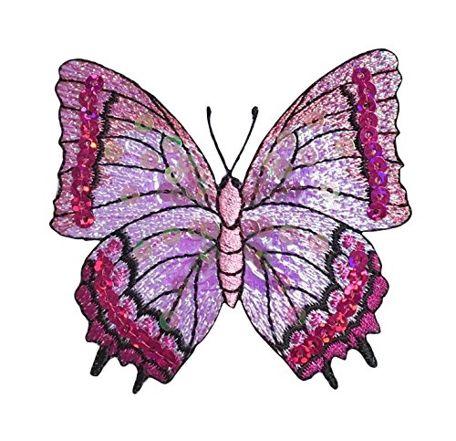 Fuchsia Pink Sequin Butterfly