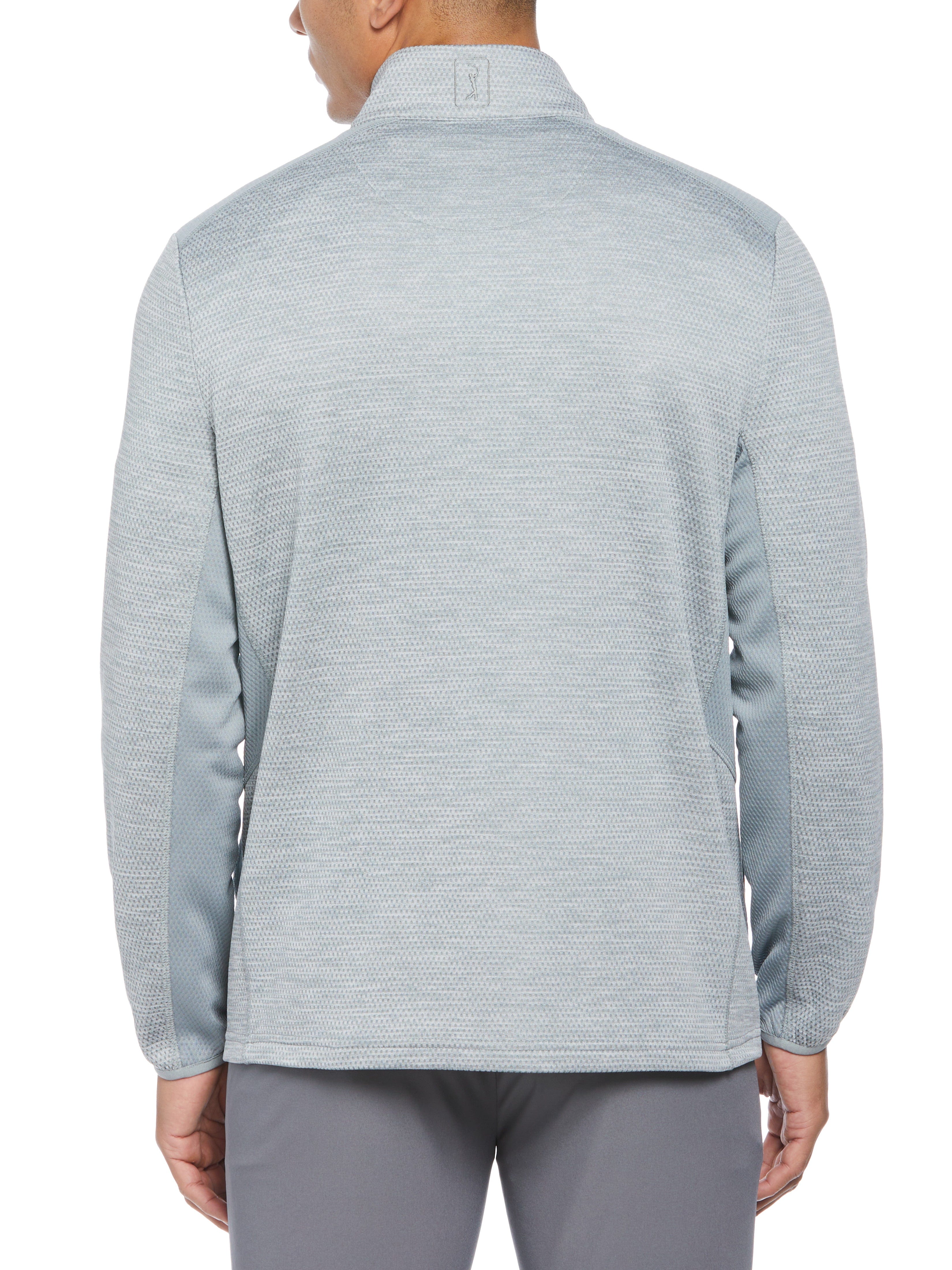 Men's Two-Tone Space Dye 1/4 Zip Golf Pullover Sweater - Lightweight Performance Top for Golf, Casual Wear & Outdoor Activities