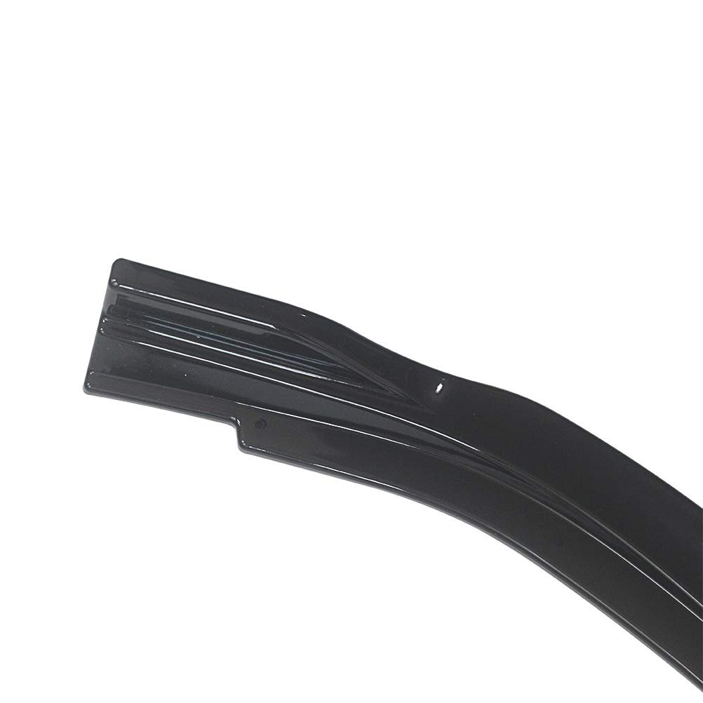 NINTE Front Lip Spoiler for 2018-2020 Toyota Camry L/LE/XLE - ABS Gloss Black Painted Front Bumper Lip Kit (3-Piece Set) - Enhance Style & Aerodynamics for Street & Track Racing