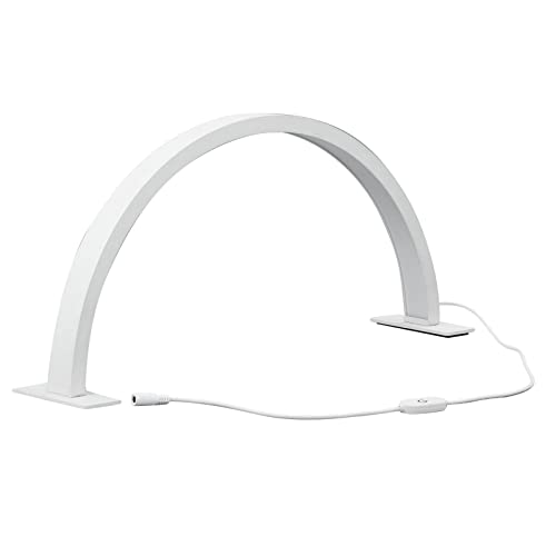 UBERSWEET® 22-inch Adjustable LED Desk Lamp - 25W, 3000K-6000K Color Temperature, 3 Lighting Modes for Nail Salon, Makeup, Tattoo & Eyelash Extension - Perfect for Professional Spa, Beauty Studio & Home Use (EU Plug)