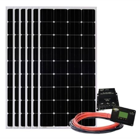 Go Power 1200 Watt Solar All Electric Kit SOLAR AE 6 - Complete Off-Grid Power Solution for RVs, Boats & Tiny Homes