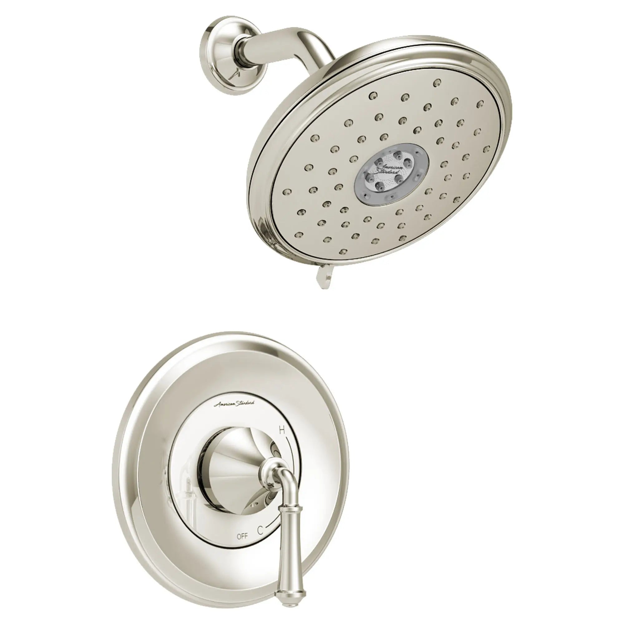 Delancey® 1.8 GPM Water Saving Shower Trim Kit - 4 Function Showerhead with Lever Handle for Bathroom & Spa Relaxation