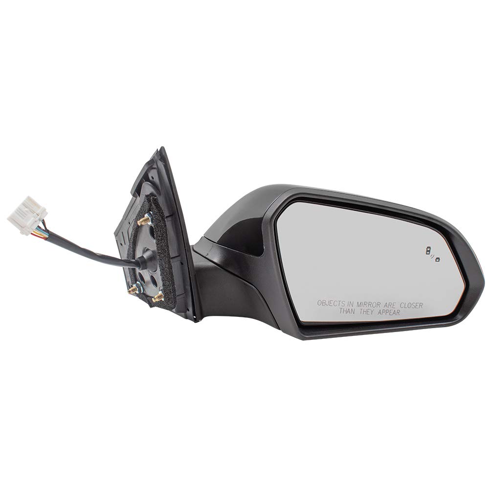 Heated Power Side View Mirrors with Turn Signal & Blind Spot Detection - Replacement Pair Set for 2015-2017 Hyundai Sonata (Part# 87610C2020, 87620C2020, HY1320236, HY1321236) - Perfect for Winter Driving & Enhanced Road Safety
