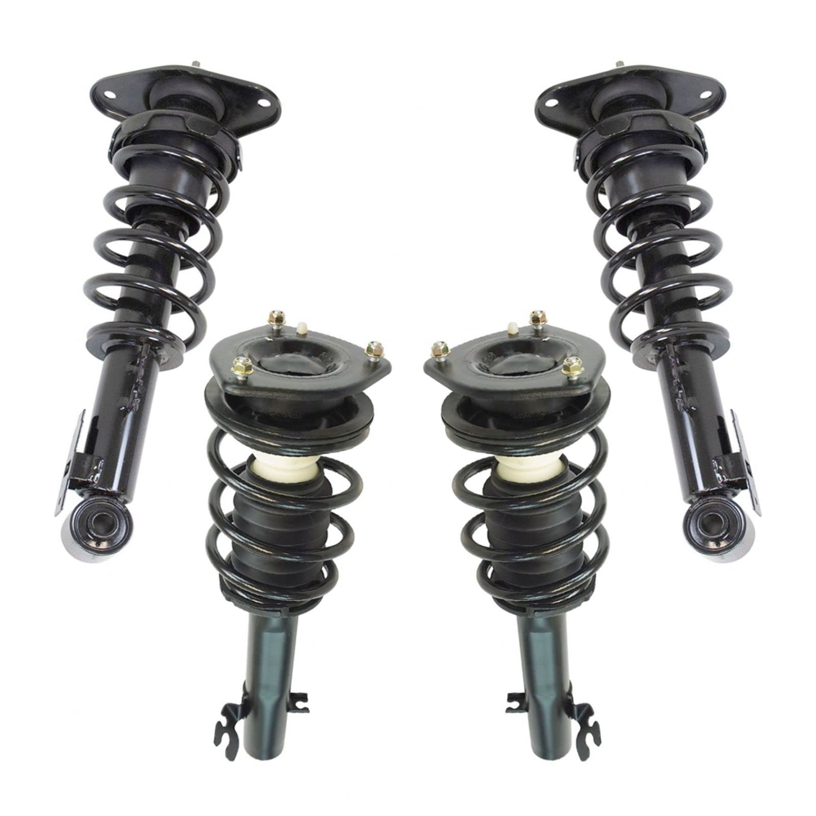 Complete Front & Rear Strut Assembly & Shock Absorber Kit with Coil Spring - Compatible with 2007-2013 Mini Cooper | Smooth Ride & Enhanced Suspension for City Driving & Road Trips