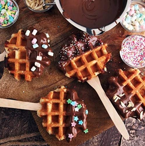 Authentic Belgian Pearl Sugar Waffles - Traditional Recipe, 4 Pack (100g Each) - Perfect for Breakfast, Brunch & Dessert