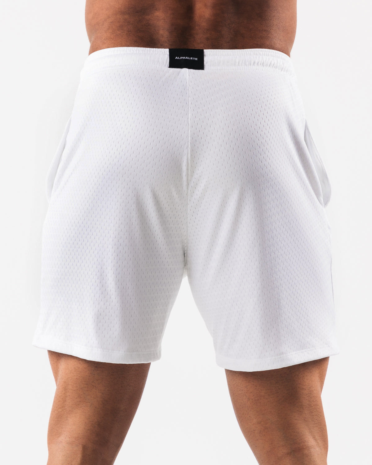 AA Mesh Shorts 6 Inch - Breathable White Running Shorts for Men | Perfect for Gym, Jogging & Summer Workouts