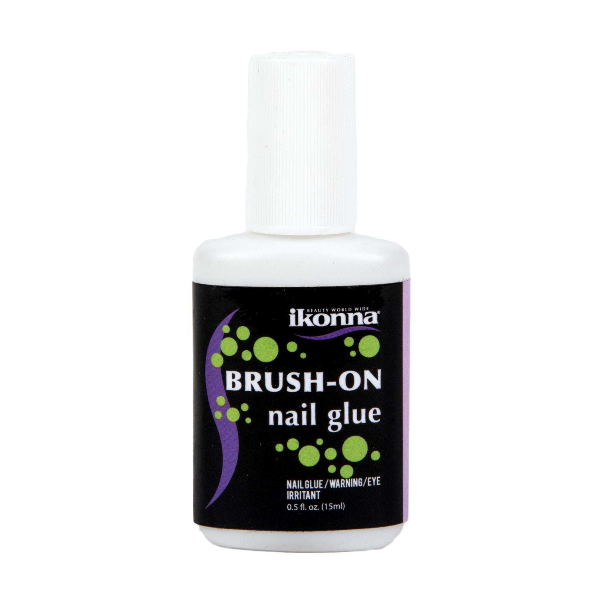 Brush Nail Glue - 0.5 oz Professional Nail Adhesive for Acrylic Nails, Press On Nails & Nail Art - Strong & Quick Drying Nail Glue for Salon & Home Use