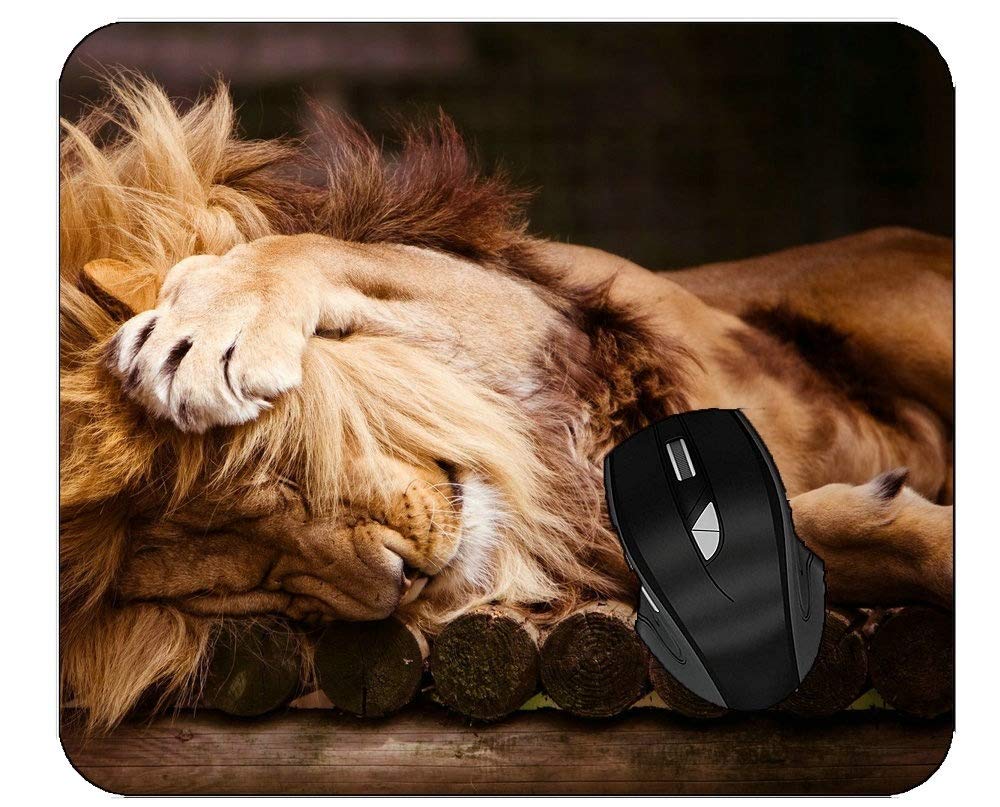 Cute Big Cat Paw Mouse Pad - Soft Non-Slip Desk Mat for Computer, Gaming & Office Use - Sleeping Lion Design Ergonomic Wrist Support for Work & Home Office Setup