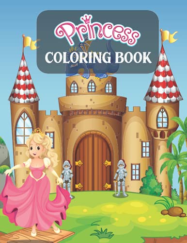 Princess Coloring Book for Kids & Adults - Princess Peach Coloring Pages, Perfect Gift for Ages 4-8 | Fun Activity for Birthday Parties, Rainy Days & Family Bonding