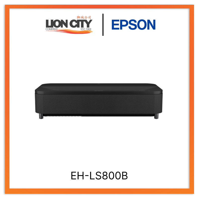 Epson EH-LS800B EpiqVision Ultra Short Throw 4K Projector - Home Theater, Gaming & Outdoor Movie Nights (Includes Vouchers)