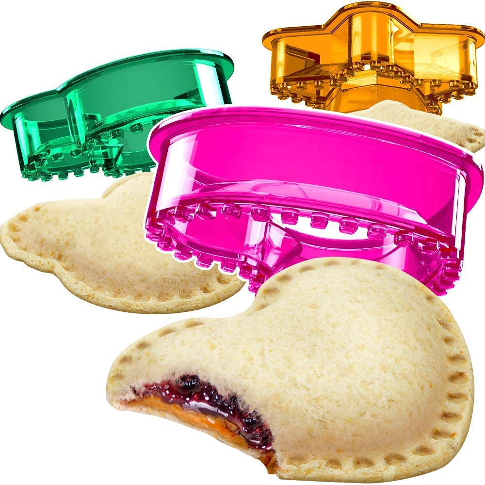 SHINGO Sandwich Cutter and Sealer - 3-in-1 Sandwich Maker for Kids (Heart, Star, Mouse Shapes) - Perfect for School Lunchboxes, Bento Boxes & Kids Meals - Fun Food Cutters for Boys & Girls - Great for Picnics, Parties and Healthy Snacks