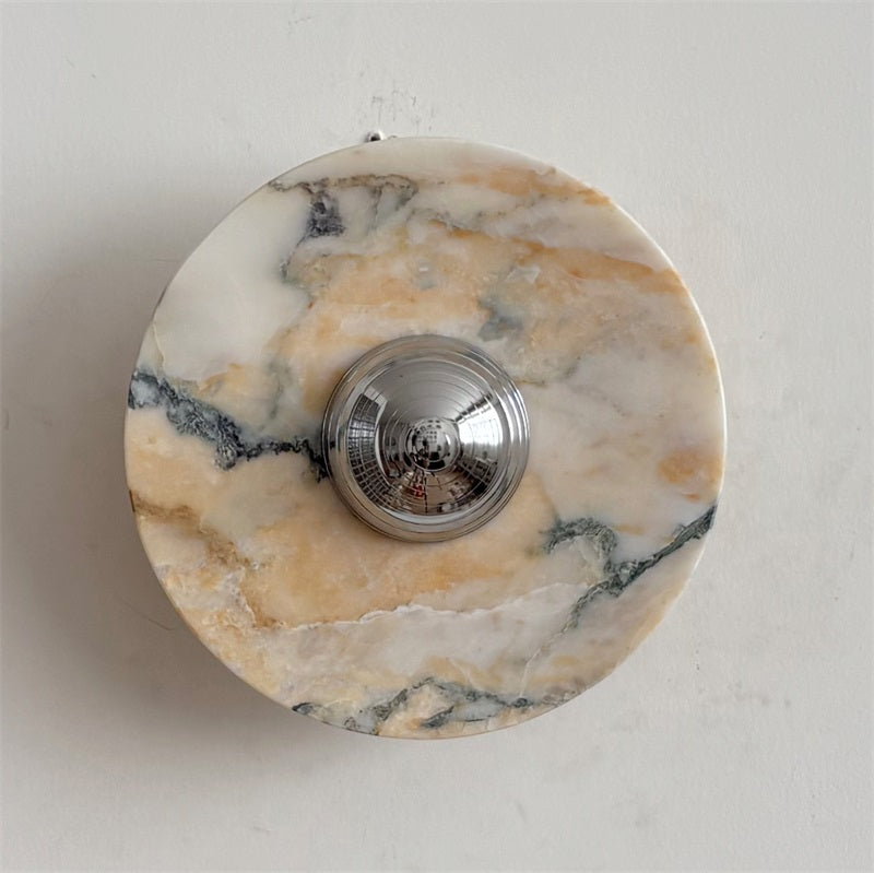 Calacatta Marble Wall Sconce Light - Modern Gold Finish Bathroom Vanity Lighting for Bedroom, Hallway & Living Room Decor