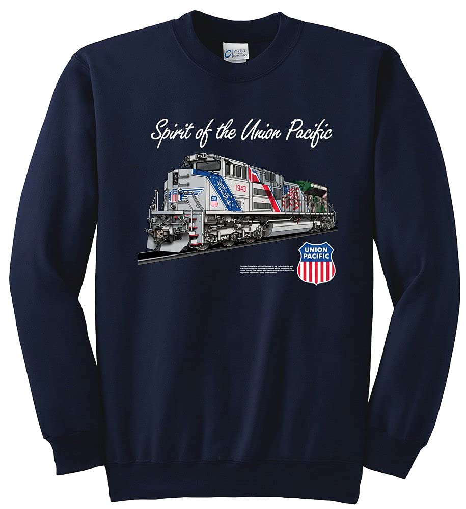 Spirit of the Union Pacific Railroad Train Sweatshirt Pullover - Vintage Railroad Crewneck Sweater for Men & Women | Perfect for Train Enthusiasts, Railroad Workers, and Historical Reenactments