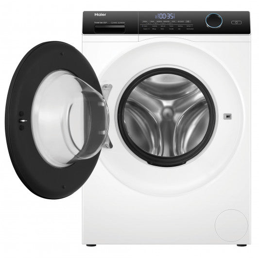 Haier 8.5KG Front Load Washing Machine HWF85AN1 - Energy Efficient, Quiet Operation for Apartments & Small Homes - Perfect for Laundry Rooms & Compact Spaces