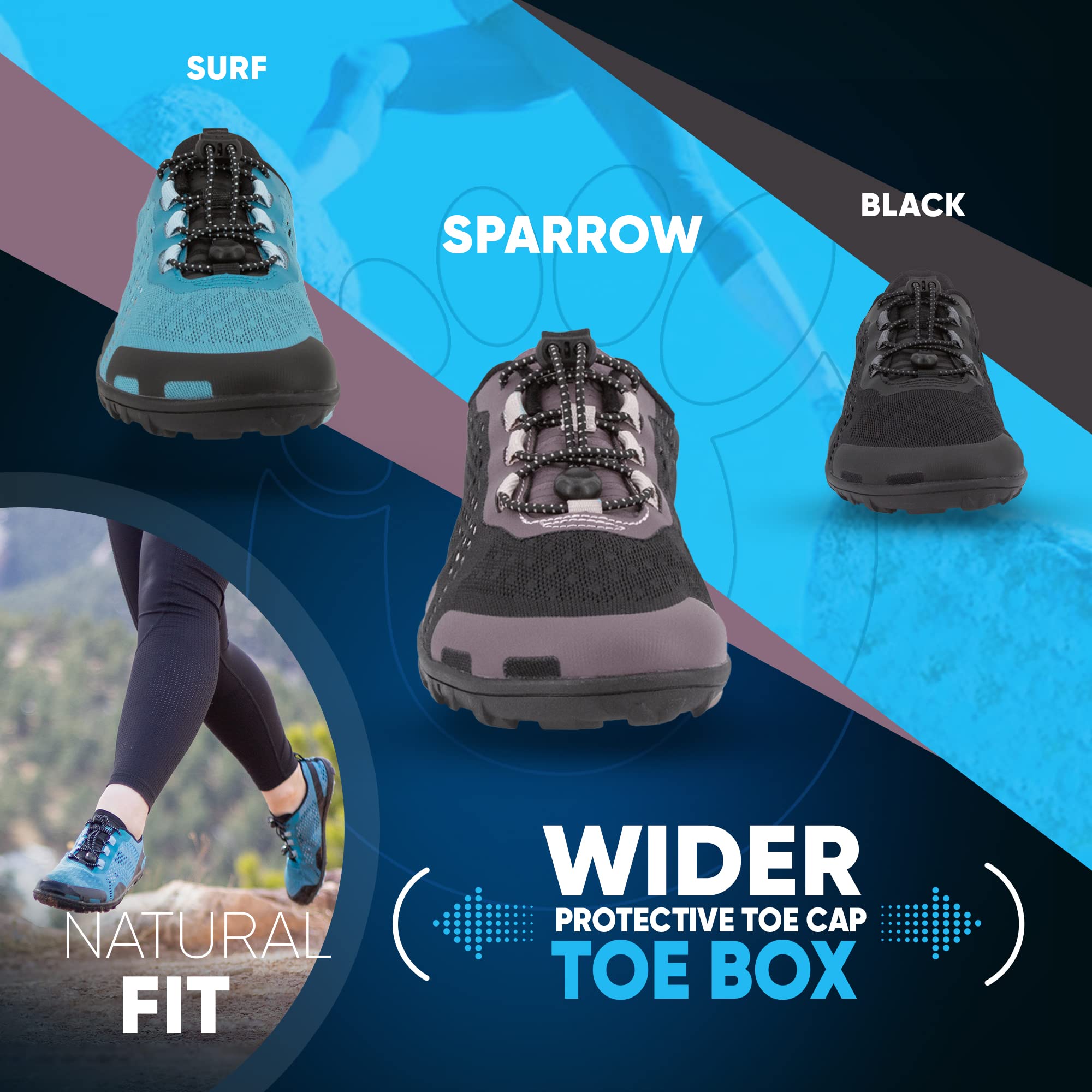 Xero Shoes Barefoot Water Shoes for Women - Aqua X Sport Minimalist Water Shoes with Wide Toe Box & Zero Drop Heel | Lightweight Quick-Dry for Beach, Hiking, Running, Swimming & Water Sports | Perfect for Outdoor Adventures & Active Lifestyles