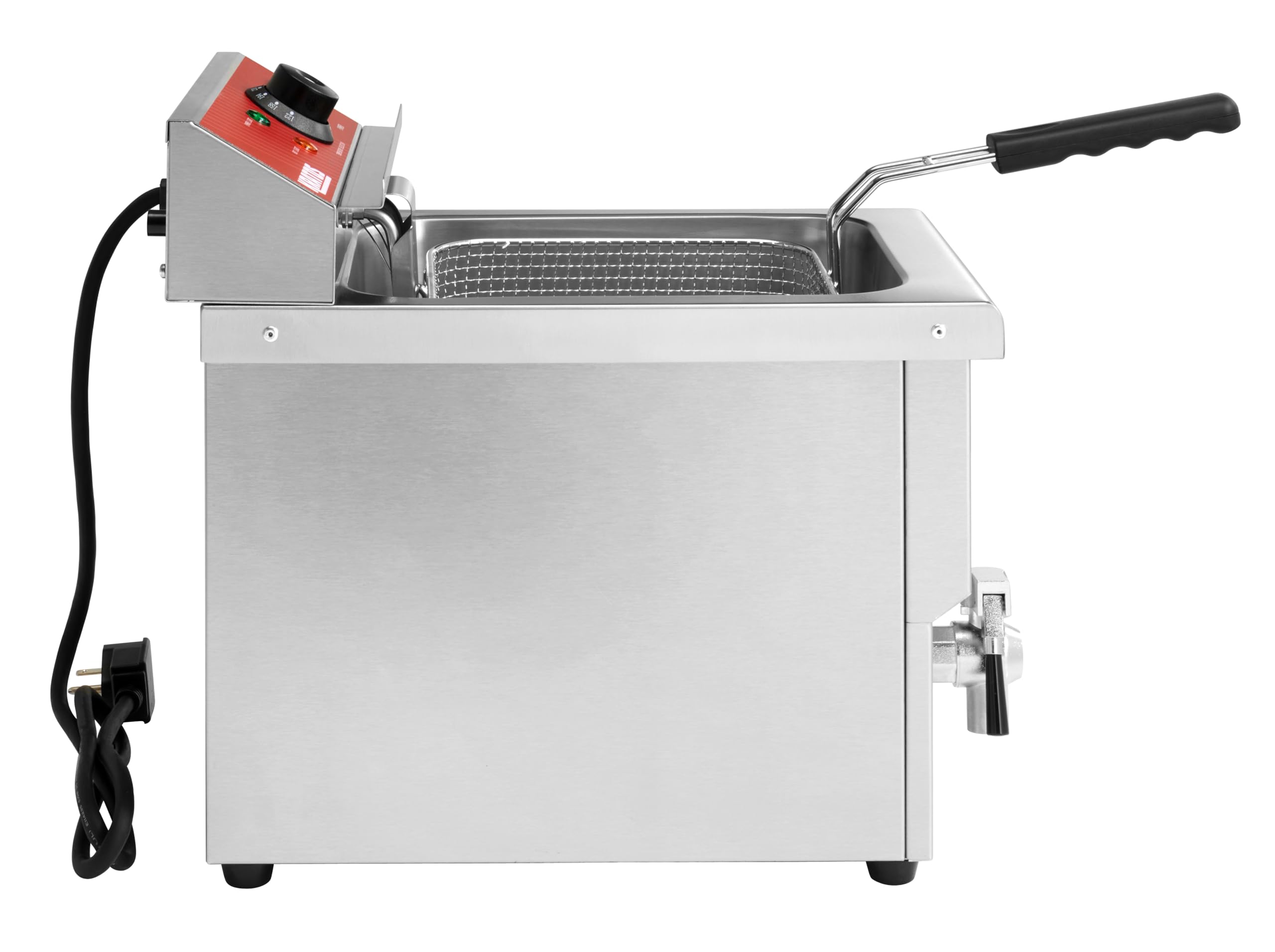 Kratos 29Y-015 Commercial Electric Countertop Fryer - 15 lb Capacity, 208/240V, 3500W, 1 Basket - Perfect for Restaurants, Food Trucks & Catering Businesses