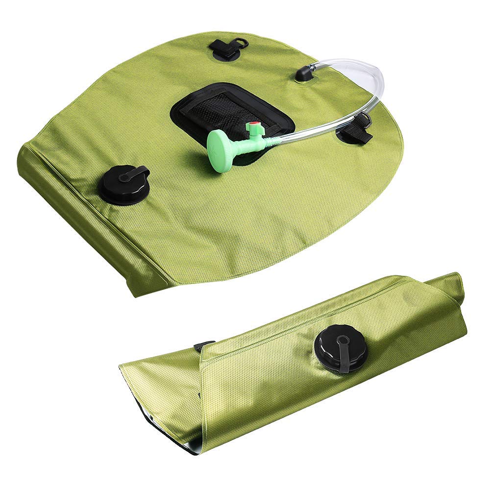 5 Gallon Solar Shower Bag - 20L Portable Camping Shower with Removable Hose & On/Off Switchable Shower Head | Perfect for Beach, Hiking, RV Trips & Outdoor Adventures | Lightweight Travel Shower for Camping, Swimming & Emergency Use