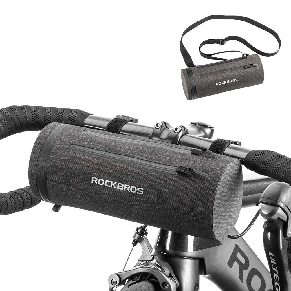 ROCKBROS Waterproof Bike Handlebar Bag - Large Capacity Front Frame Storage Pack for Road & MTB Mountain Bikes | Commuter Shoulder Bag | Perfect for Cycling, Hiking & Outdoor Adventures