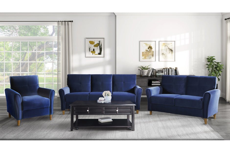 Premium Blue Seating Dunleith Collection - Modern Comfortable Chair for Living Room, Bedroom & Office - Perfect for Relaxing, Reading & Working