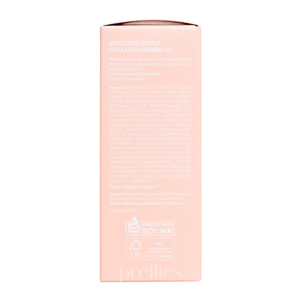 Medicube Triple Collagen Serum 4.0 - 55ml Anti-Aging Face Serum with Hyaluronic Acid for Wrinkles & Hydration - Perfect for Night Skincare Routine & Daily Moisturizing