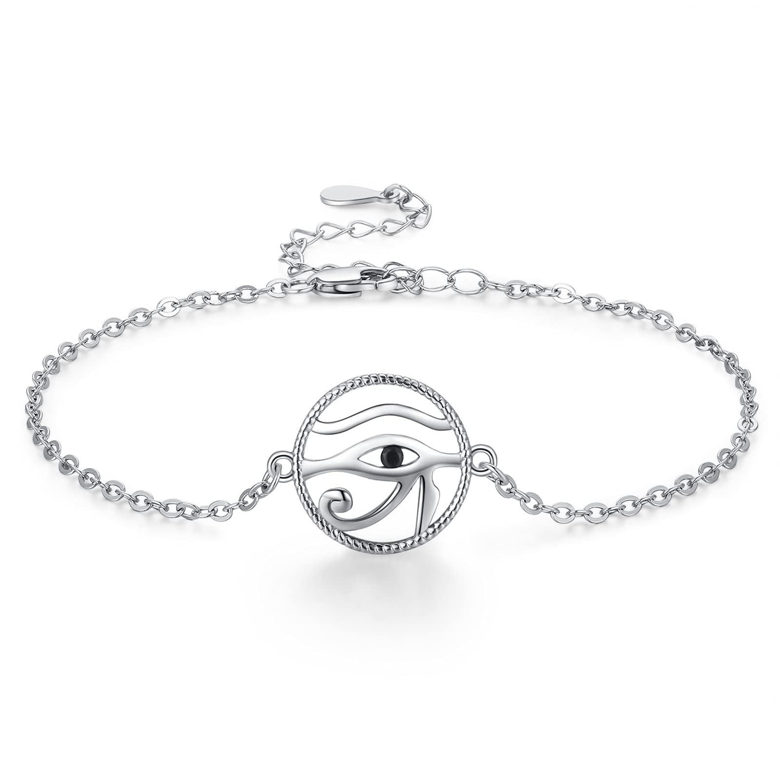 Evil Eye Bracelet for Women - S925 Sterling Silver Protection Jewelry, Anniversary & Christmas Gift for Her - Perfect for Everyday Wear, Spiritual Healing & Positive Energy