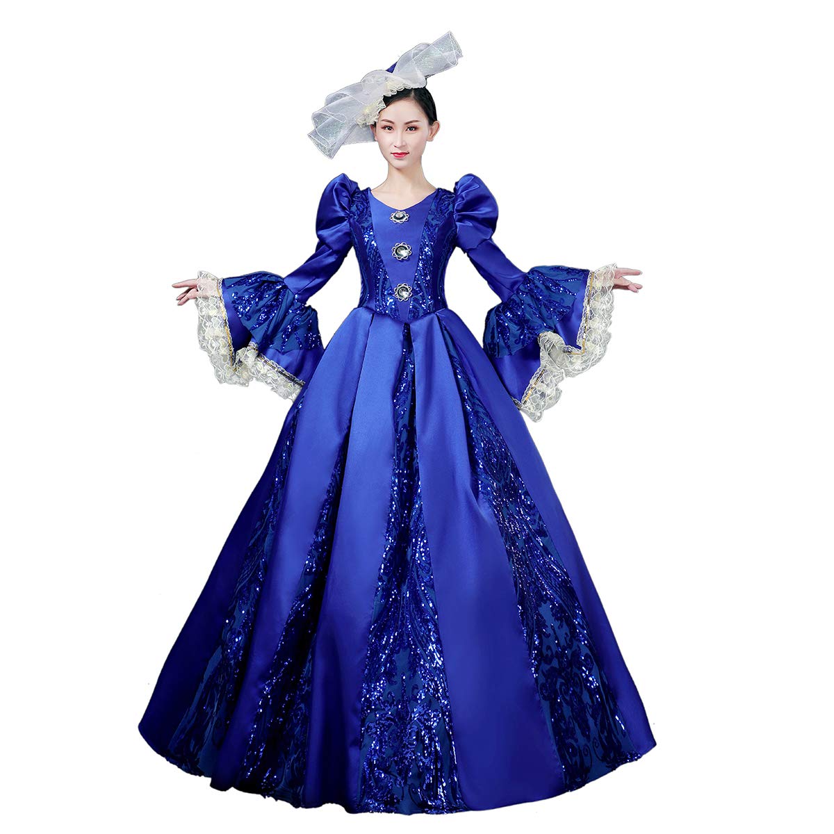 18th Century Rococo Baroque Marie Antoinette Ball Gown - Renaissance Medieval Victorian Dress for Historical Reenactment, Cosplay & Themed Parties