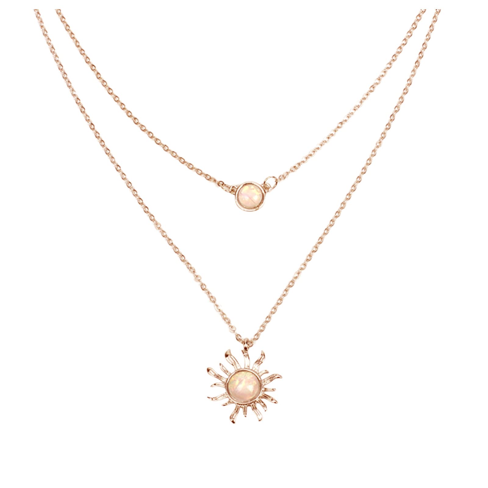 Layered Adjustable Bar Pendant Necklace for Women - Y-Shaped Choker, Disc & Cross Pendant Jewelry - Perfect for Layering, Everyday Wear & Special Occasions