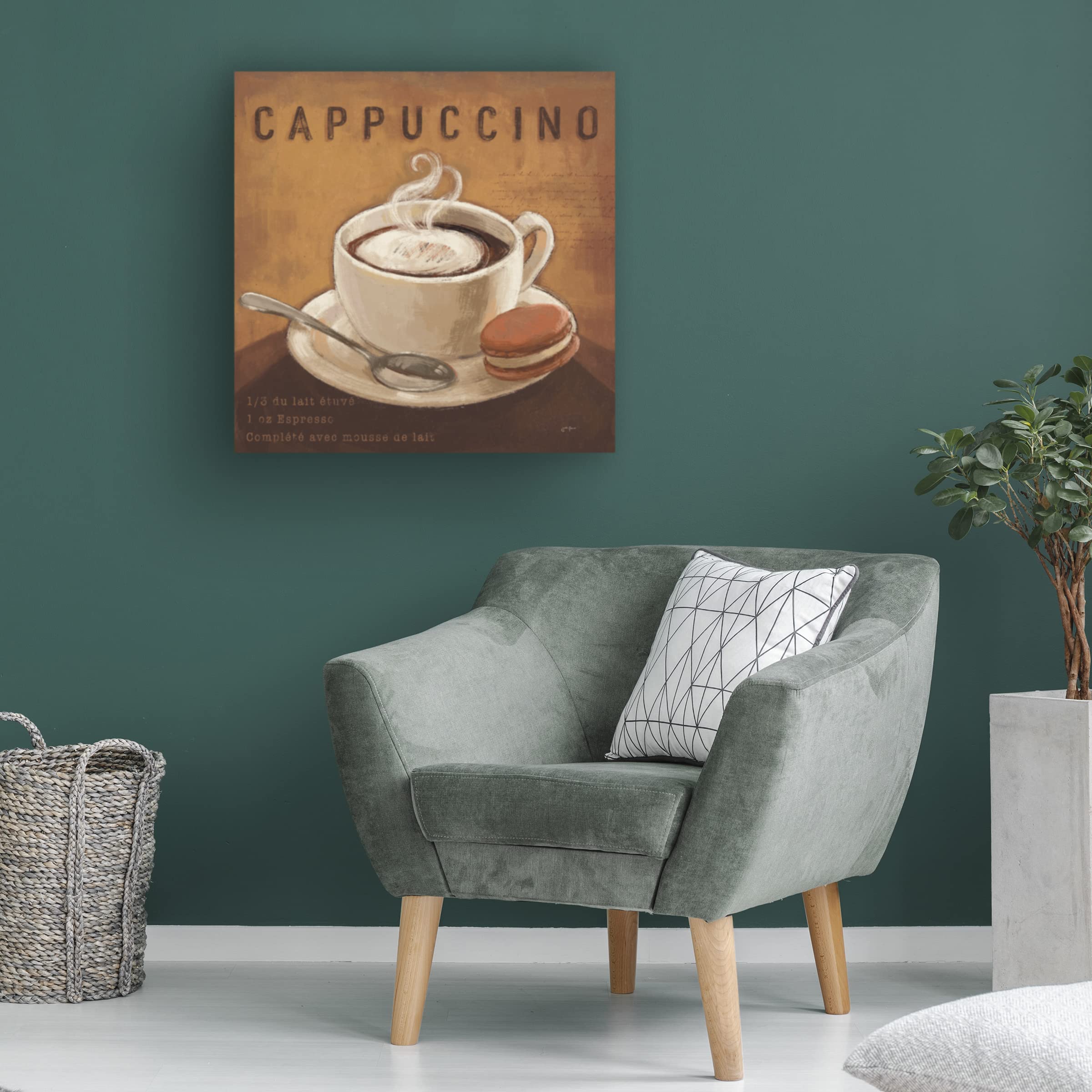 Trademark Fine Art 'Coffee and Co I' Canvas Wall Art by Janelle Penner - Modern Home Decor for Living Room, Bedroom & Office