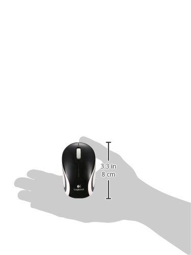 Logitech M187 Wireless Mini Mouse - Compact Portable Bluetooth Mouse for Laptop, PC, Mac - Black (M187BK) - Perfect for Travel, Office, and Home Use