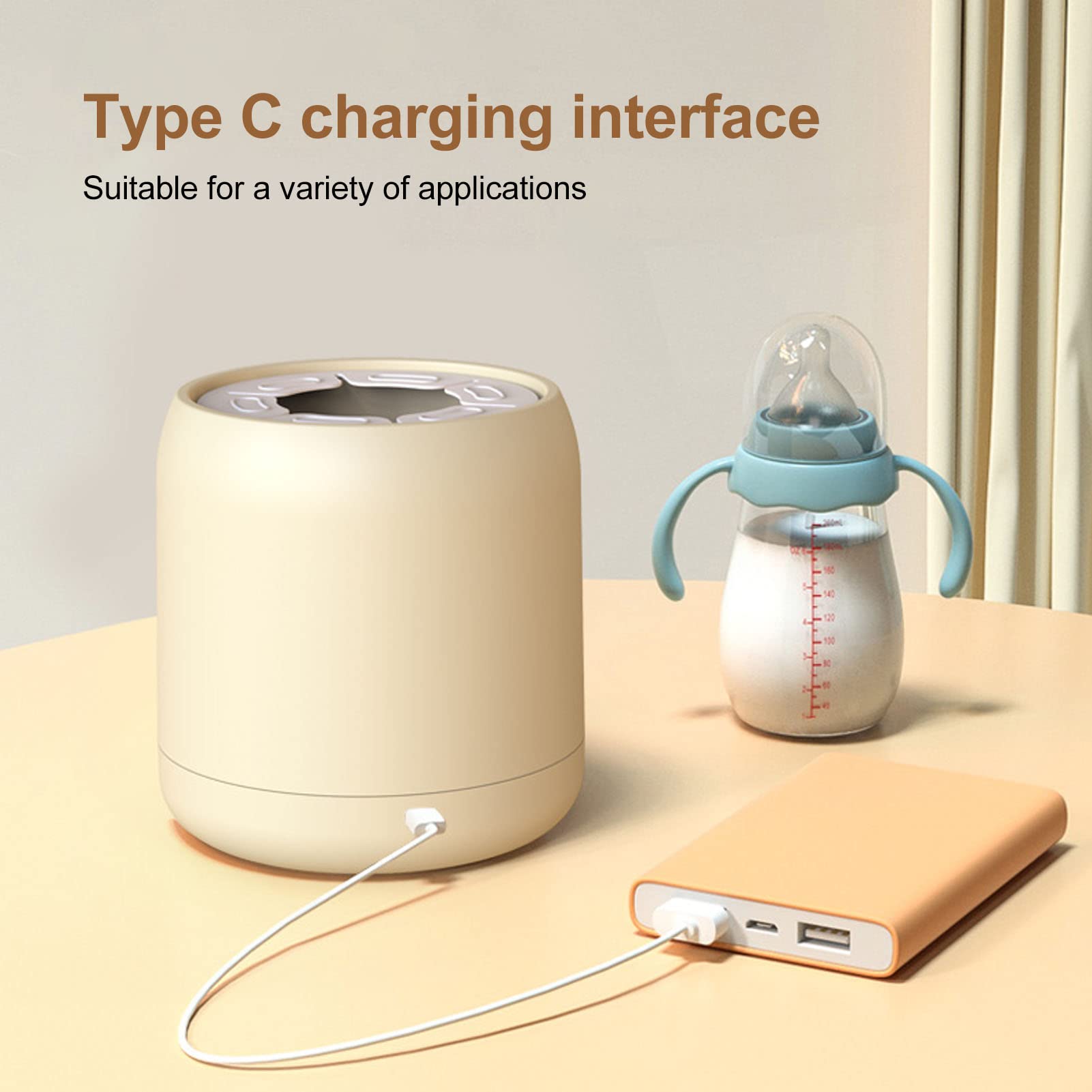Electric Baby Formula Mixer - USB Rechargeable, 3 Mixing Modes, Low Noise Milk Shaker for Smooth Formula - Perfect for Night Feedings & Travel with Infants