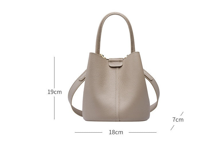 Genuine Leather Crossbody Bucket Bag for Women - Stylish Tote & Shoulder Handbag Purse - Perfect for Travel, Shopping & Everyday Use