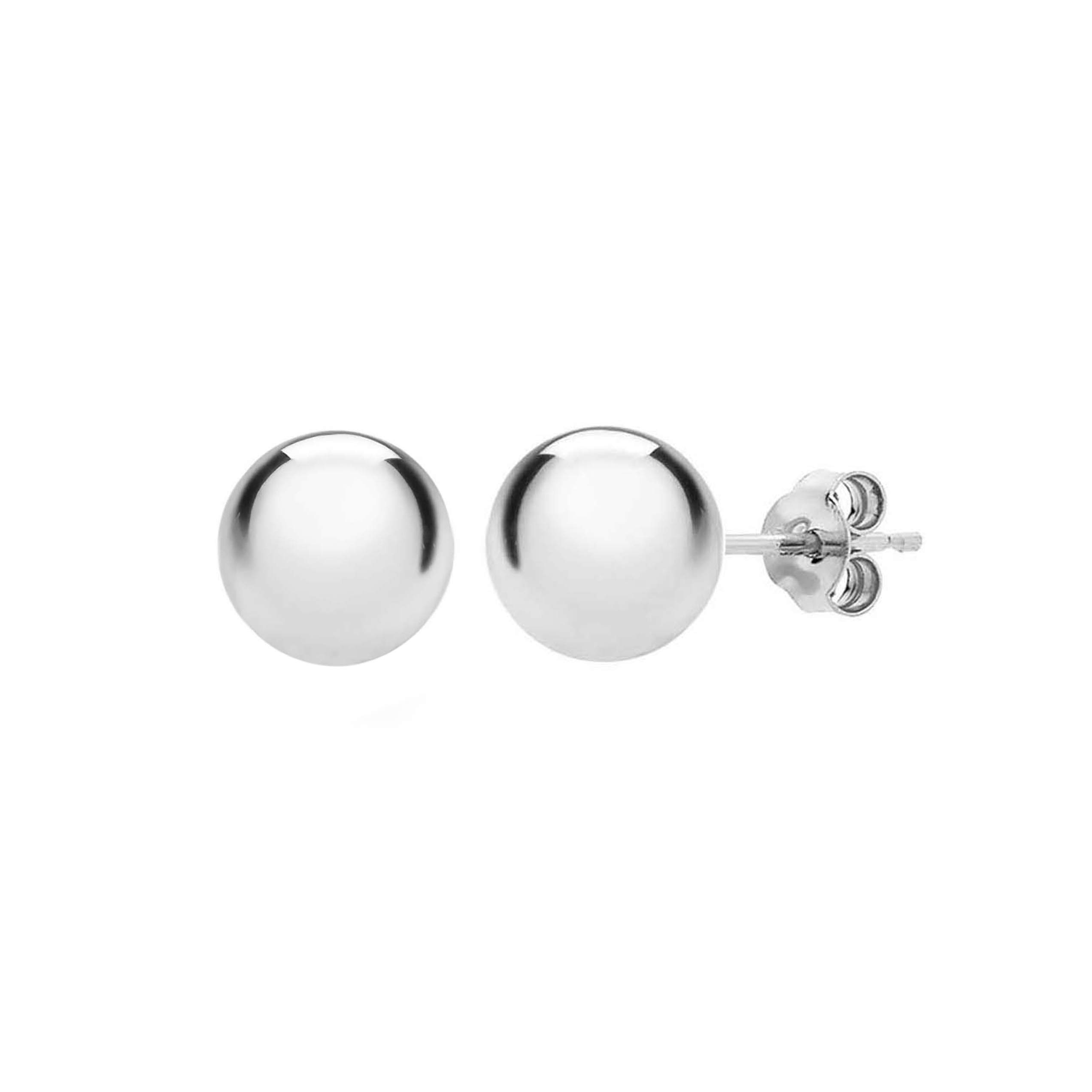 Tuscany Silver Women's Sterling Silver Ball Stud Earrings - Elegant Minimalist Jewelry for Everyday Wear, Gifts & Special Occasions