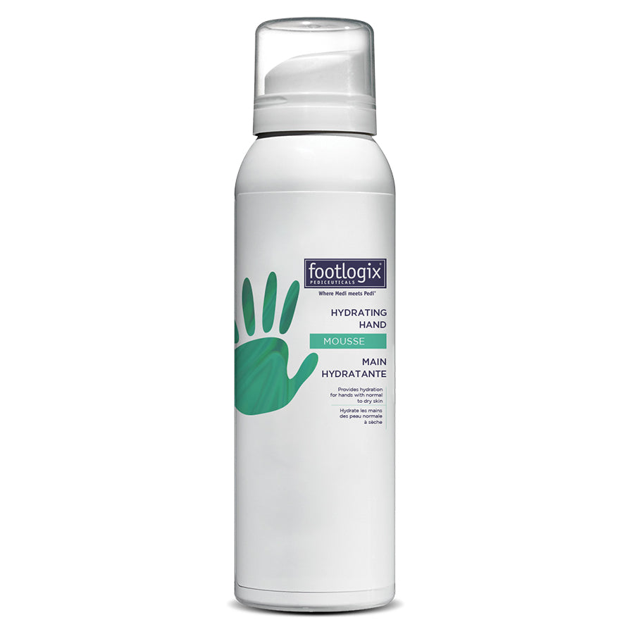 Footlogix Hydrating Hand Mousse for Dry Skin - 4.23 oz Moisturizing Hand Cream - Perfect for Winter Care & Daily Hydration