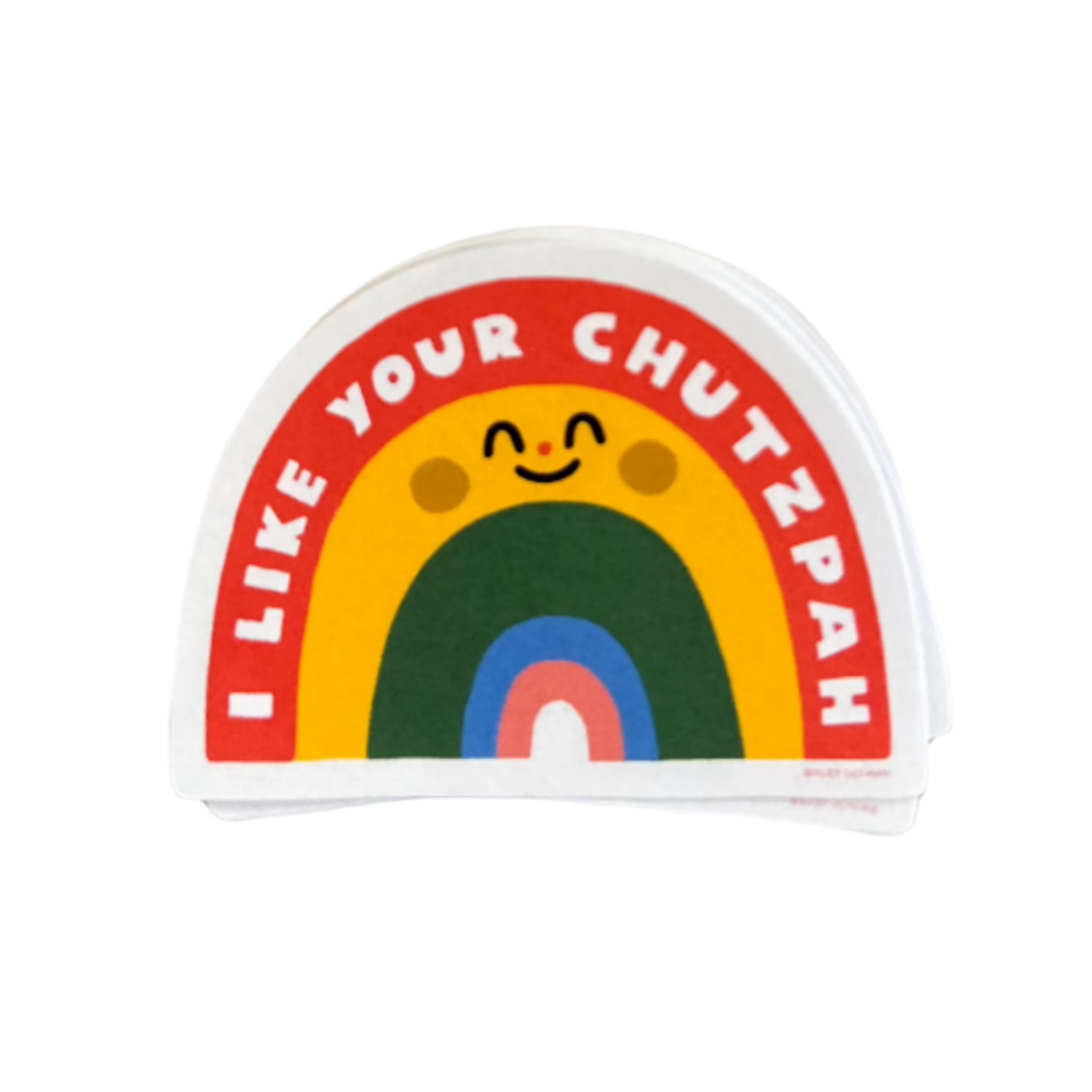 Suzy Ultman I Like Your Chutzpah Sticker - Funny Motivational Decal for Laptops, Water Bottles & Notebooks - Perfect Gift for Friends & Coworkers