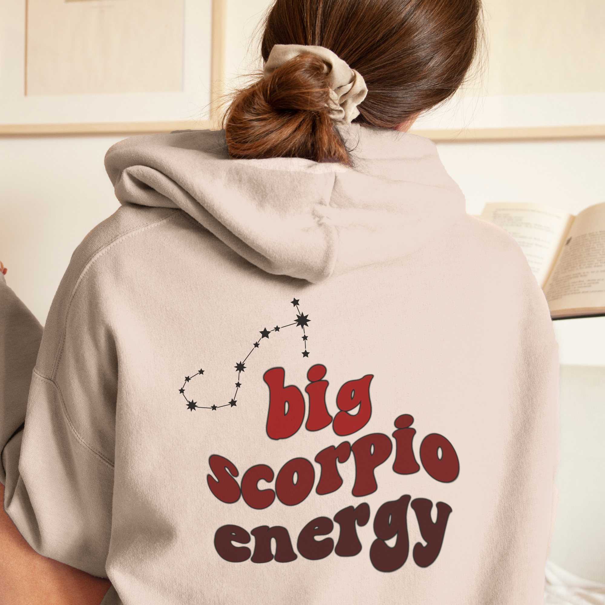 Scorpio Zodiac Hoodie for Men & Women - Big Scorpio Energy Sweatshirt, Astrology Lover Gift, Perfect Christmas Present for Scorpio - Cozy Lounge Wear & Street Style Fashion