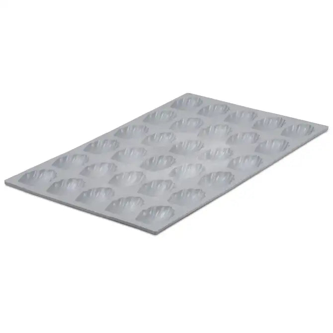 Elastomoule Mini Madeleines Silicone Baking Mold - 30 Cavity Non-Stick Madeleine Cake Pan for French Pastries, Perfect for Home Baking, Tea Parties & Holiday Desserts