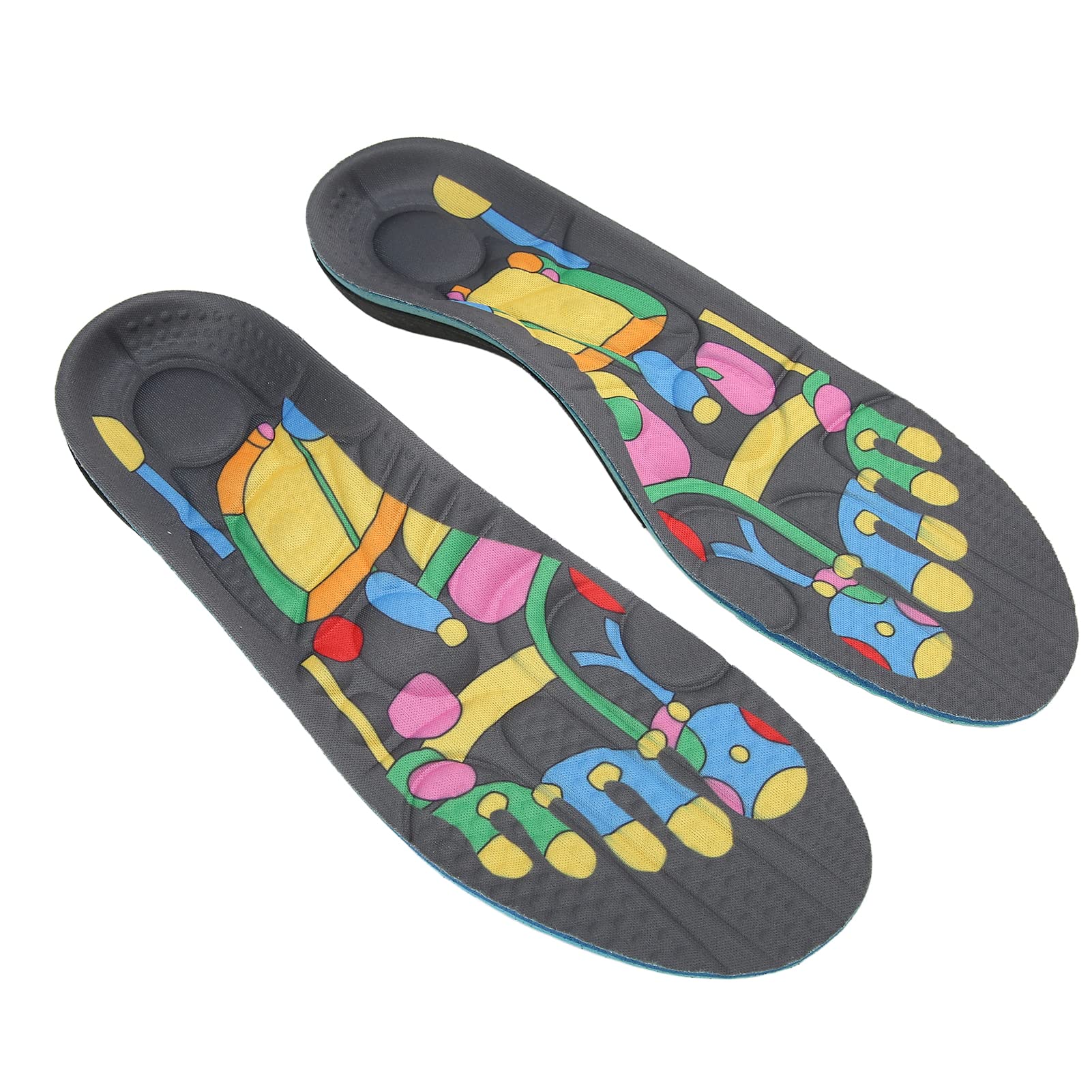 Breathable Washable Magnetic Therapy Shoe Insoles for Plantar Fasciitis Relief - Comfort & Support for Men & Women (Size L) - Perfect for Running, Walking & All-Day Wear