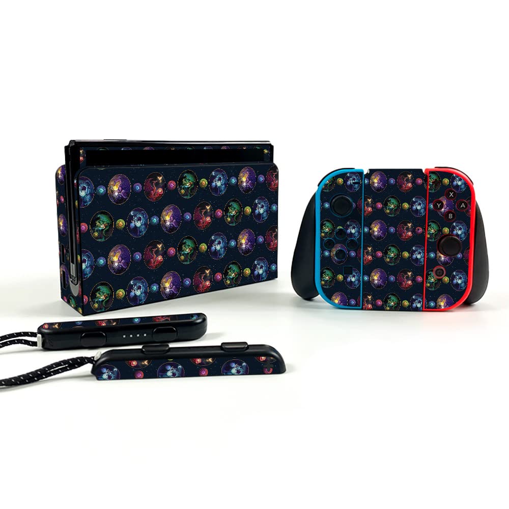 MightySkins Vinyl Decal Wrap Cover for Nintendo Switch OLED - Dragon Eggs Design | Protective, Durable, Customizable Skin | Easy to Apply & Remove | Made in USA | Perfect for Gaming, Travel, and Personalizing Your Console