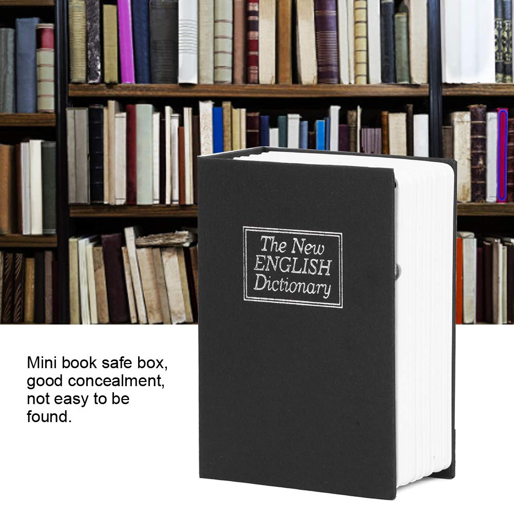 Waterproof Mini Book Safe Box with Keys - Secure Money Storage for Cash, Jewelry, Bank Cards & Coins | Home, Office & Travel Security Lock Case
