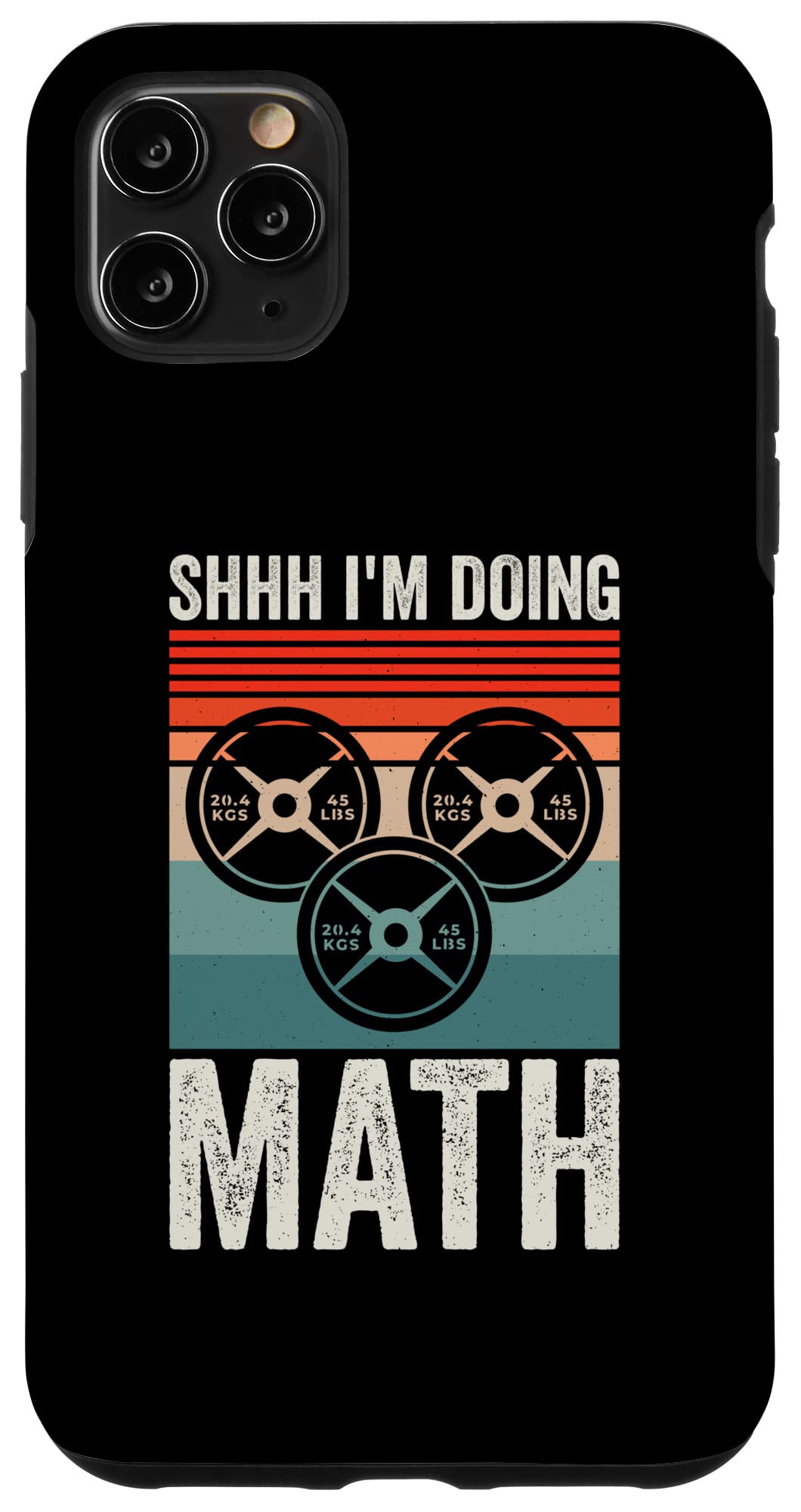 iPhone 11 Pro Max Case for Gym & Workout - Funny Weightlifting Math Design - Perfect for Fitness Enthusiasts & Math Lovers