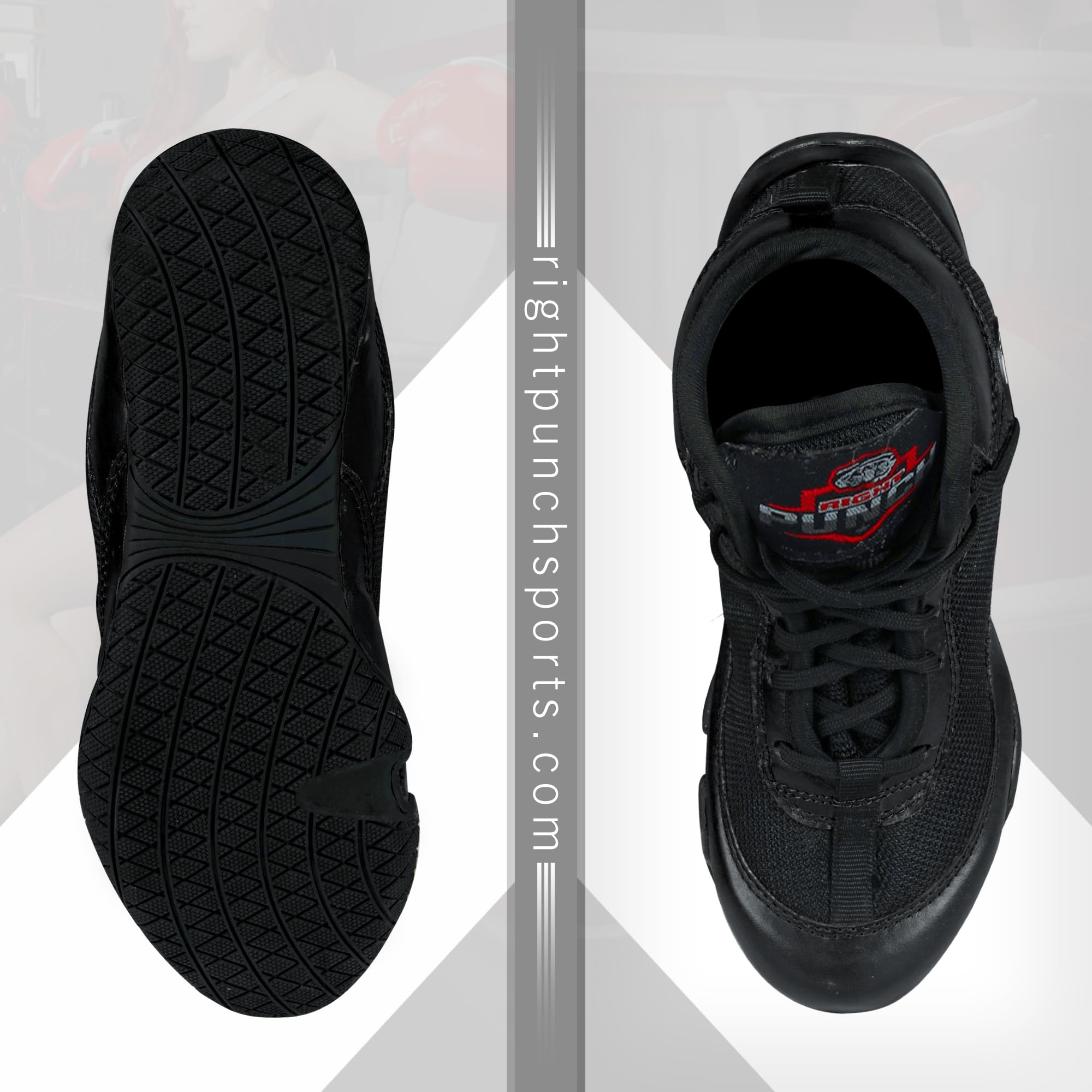 Professional Boxing & Wrestling Shoes for Men & Women - Breathable, Non-Slip Rubber Sole, Lightweight Training Boots for Adults & Youth | Perfect for Boxing Gyms, MMA Training & Martial Arts Practice